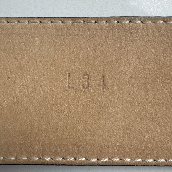 Leatherock Women’s Wide Black Genuine Leather Belt Black Buckle Size L34 M main image 12